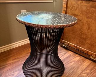 Metal side table