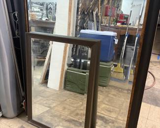 Vintage framed mirrors