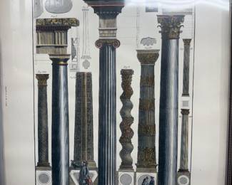 Roman columns print, unframed