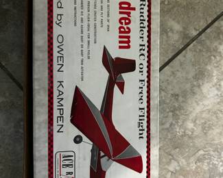 vintage Dick's dream free flight model airplane kit