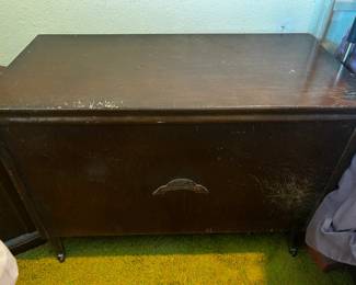 Wooden blanket chest
