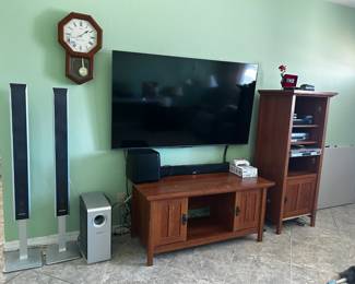 Surround sound system and Entertainment center