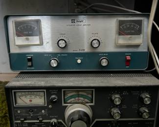 Knight Kit Meter Linear Amplifier & Vintage Swan electronics 500C SSB Transceiver