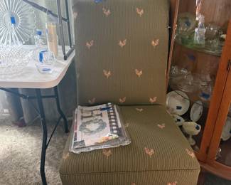 Chair with Chicken Print