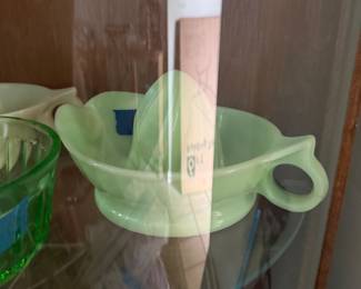 McKee Jadeite Juicer glows