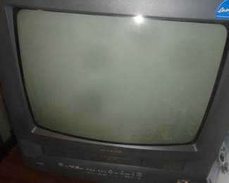Television with VHS player