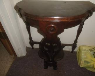 half moon table