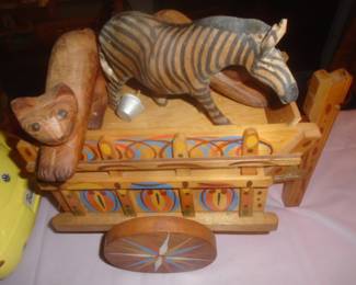 Wooden circus wagon
