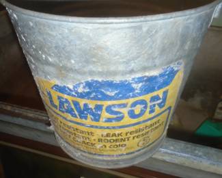 nearly new galvanized bucket