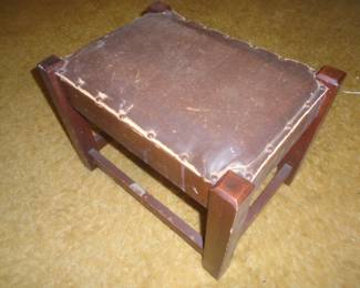 Vintage oak foot stool