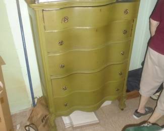 vintage oak chest of drawers