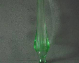 uranium glass bud vase