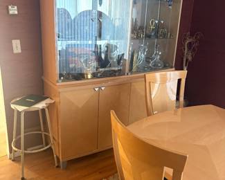  Rosewood Bubinga Wood Dining Set
