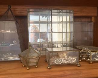 Brass trinket cases 