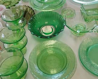 Green glassware