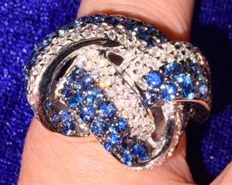 Sapphire and diamond ring