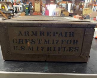 Repair kit box for a World War I M 17 rifle