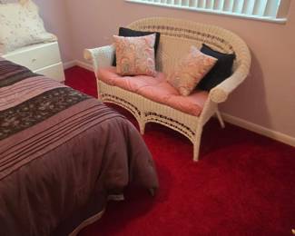 Wicker loveseat