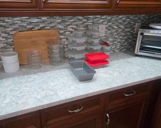 Lots of lock top glass storage