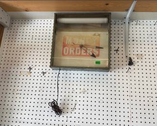 VINTAGE MONEY ORDERS CLOCK