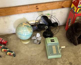 SEARS ADDING MACHINE / GLOBE / FANS ETC