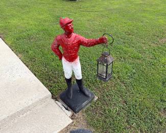 LAWN JOCKY STATUE