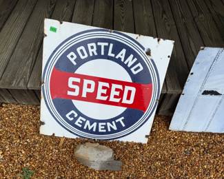 PORTLAND SPEED CEMENT SIGN