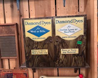DIAMOND DYES DISPLAY CABINET