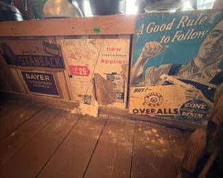 LOT OF VINTAGE SIGNS