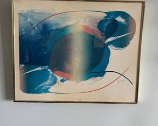 Paul Jenkins Lithograph - Phenomena Open Light