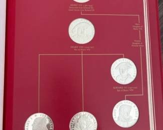 First Edition Sterling Silver Proof Set - The King and Queens of England