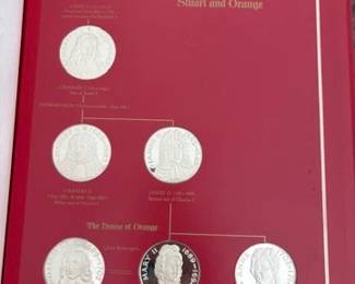 First Edition Sterling Silver Proof Set - The King and Queens of England