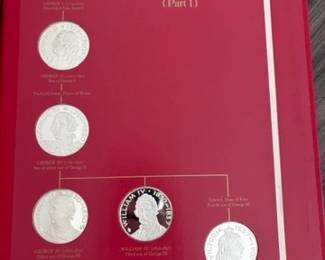 First Edition Sterling Silver Proof Set - The King and Queens of England