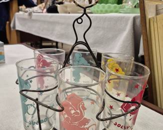 Vintage drinking glass sets