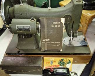 White sewing machine 