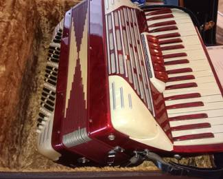 vintage Castelfidardo accordian with box