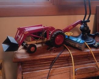 vintage battery operated Ford toy tractor