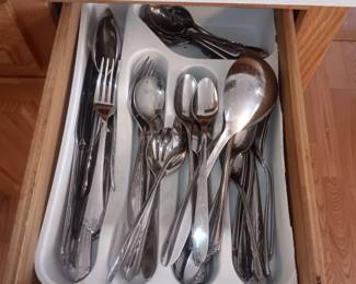 stainless flatware
