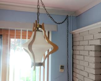 nice MCM swag lamp