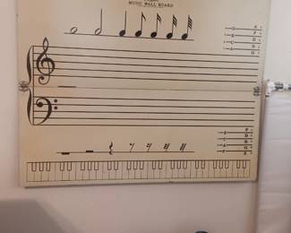 Piano teachers teaching aid, Miller Music Wall board