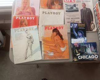 vintage Playboy magazines