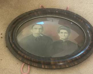 an Antique Framed Oval Portrait