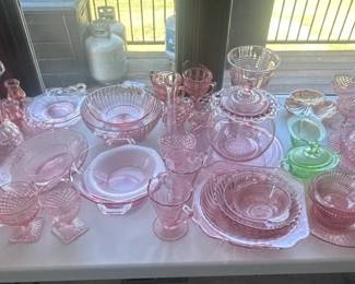 k Pink Depression Glass