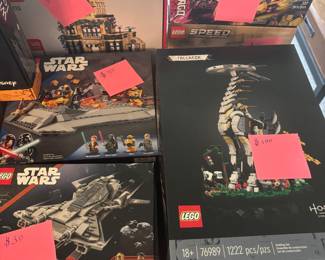 Legos prices are firm per homeowners request. We are disclosing the prices on those to prevent  misleading buyers into thinking they are priced at a resellers ideal price point. 
