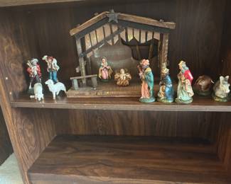 Vintage Italy nativity set 