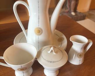Rosenthal Sun Teapot cream sugar set