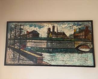 Mcm Enzo linca brutilist style wall are oil on canvas 