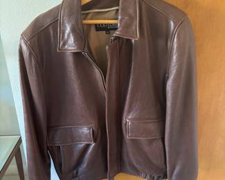 Vintage leather bomber jacket 
