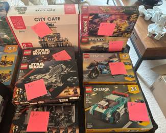Legos prices are firm per homeowners request. We are disclosing the prices on those to prevent  misleading buyers into thinking they are priced at a resellers ideal price point. 