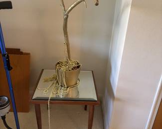 Mcm mirrored small table 